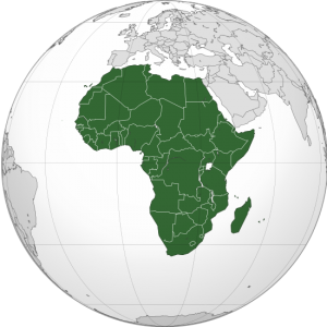 Le continent africain (Image Wikipédia)